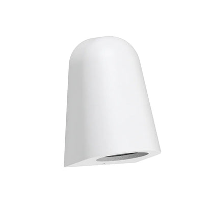 Torque: Exterior Gu10/Mr16 Matte White Surface Mounted Cone Wall Lights