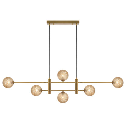 Tyson 6 Light Pendant - Antique Gold