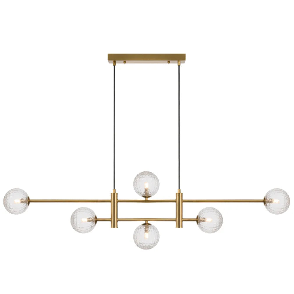 Tyson 6 Light Pendant - Antique Gold