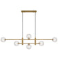 Tyson 6 Light Pendant - Antique Gold