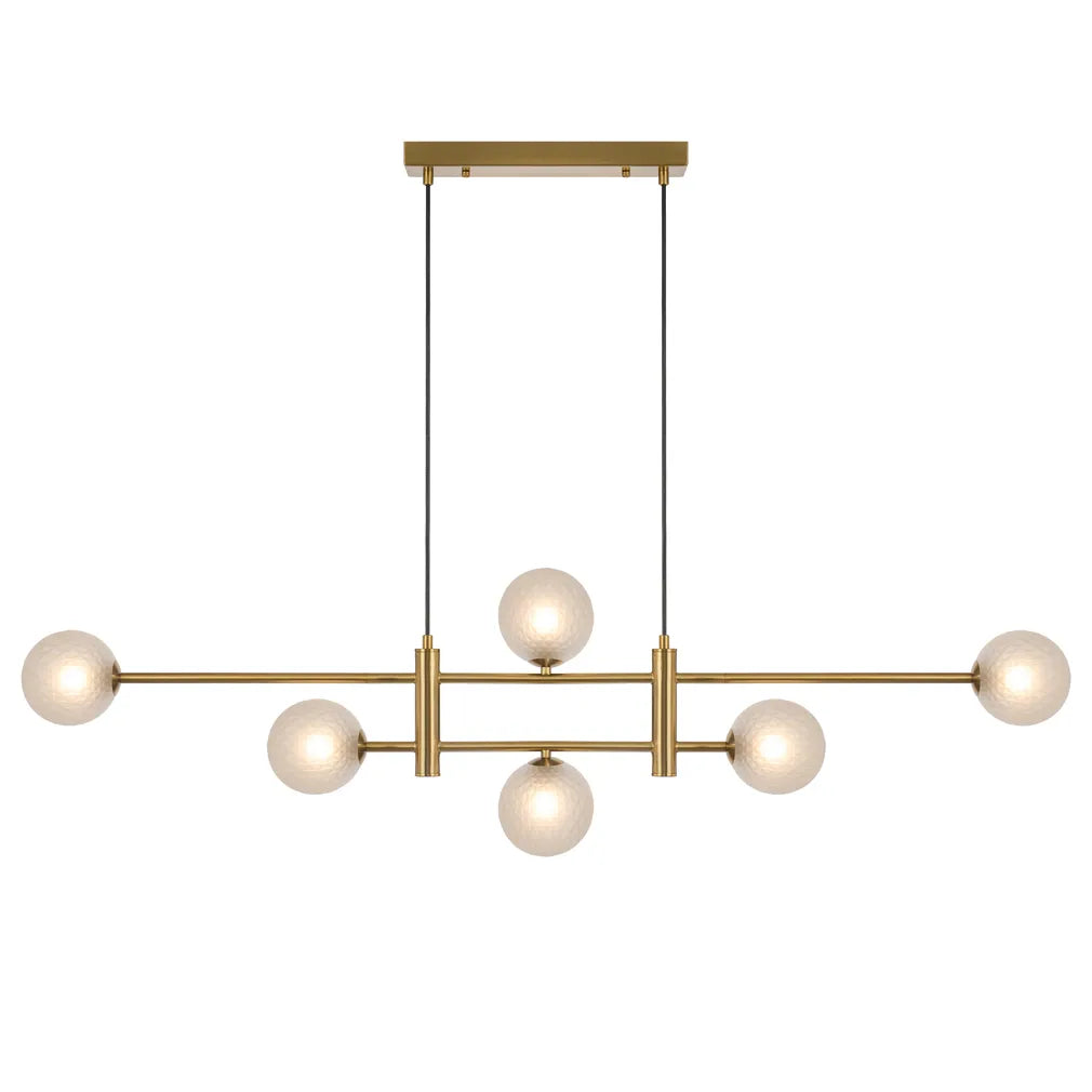 Tyson 6 Light Pendant - Antique Gold