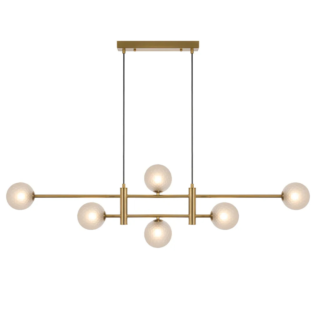 Tyson 6 Light Pendant - Antique Gold