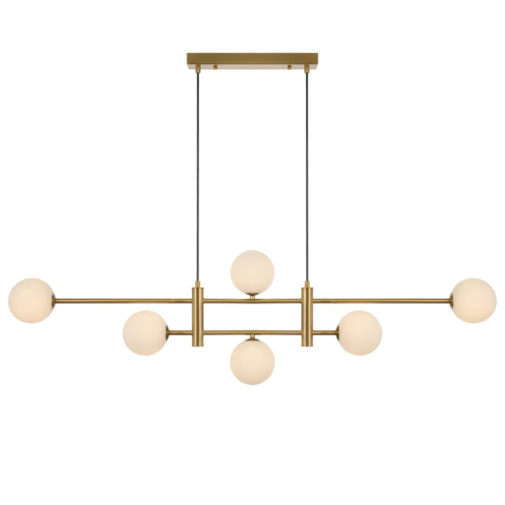 Tyson 6 Light Pendant - Antique Gold