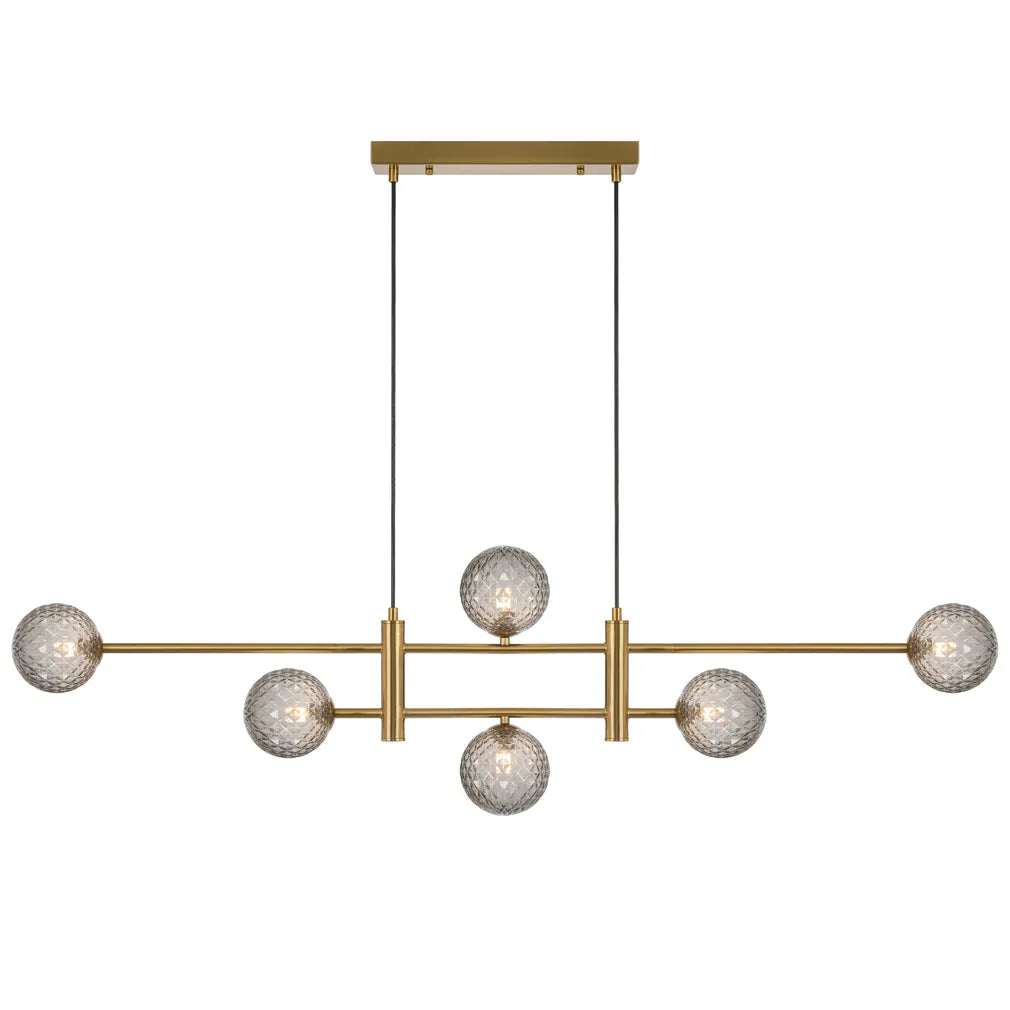 Tyson 6 Light Pendant - Antique Gold