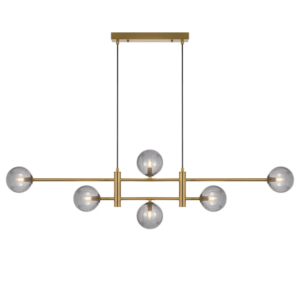 Tyson 6 Light Pendant - Antique Gold