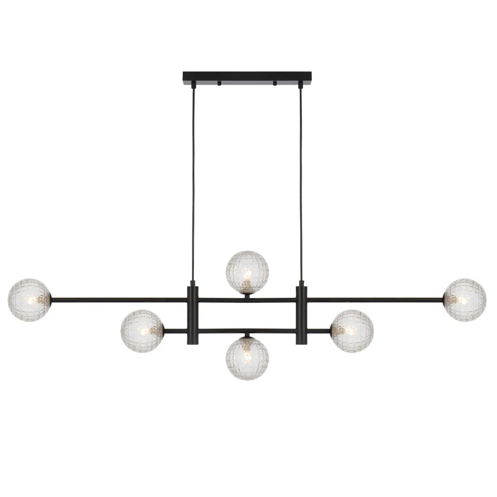 Tyson 6 Light Pendant - Black