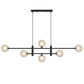 Tyson 6 Light Pendant - Black