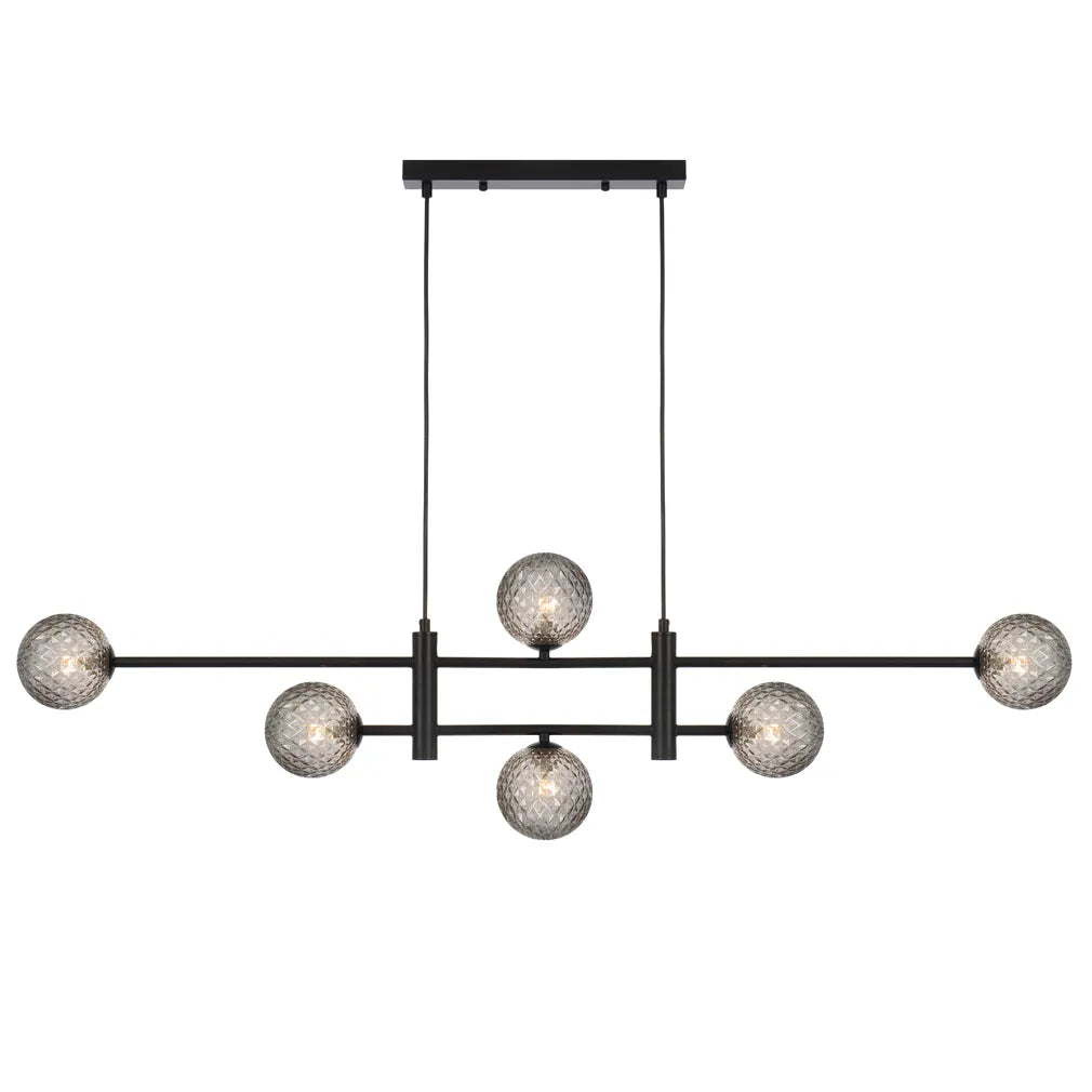 Tyson 6 Light Pendant - Black