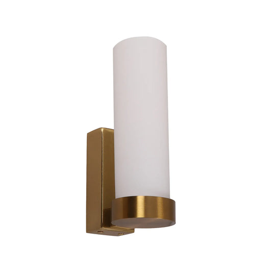VARA: Interior Tubular Up Opal Glass Wall Lights