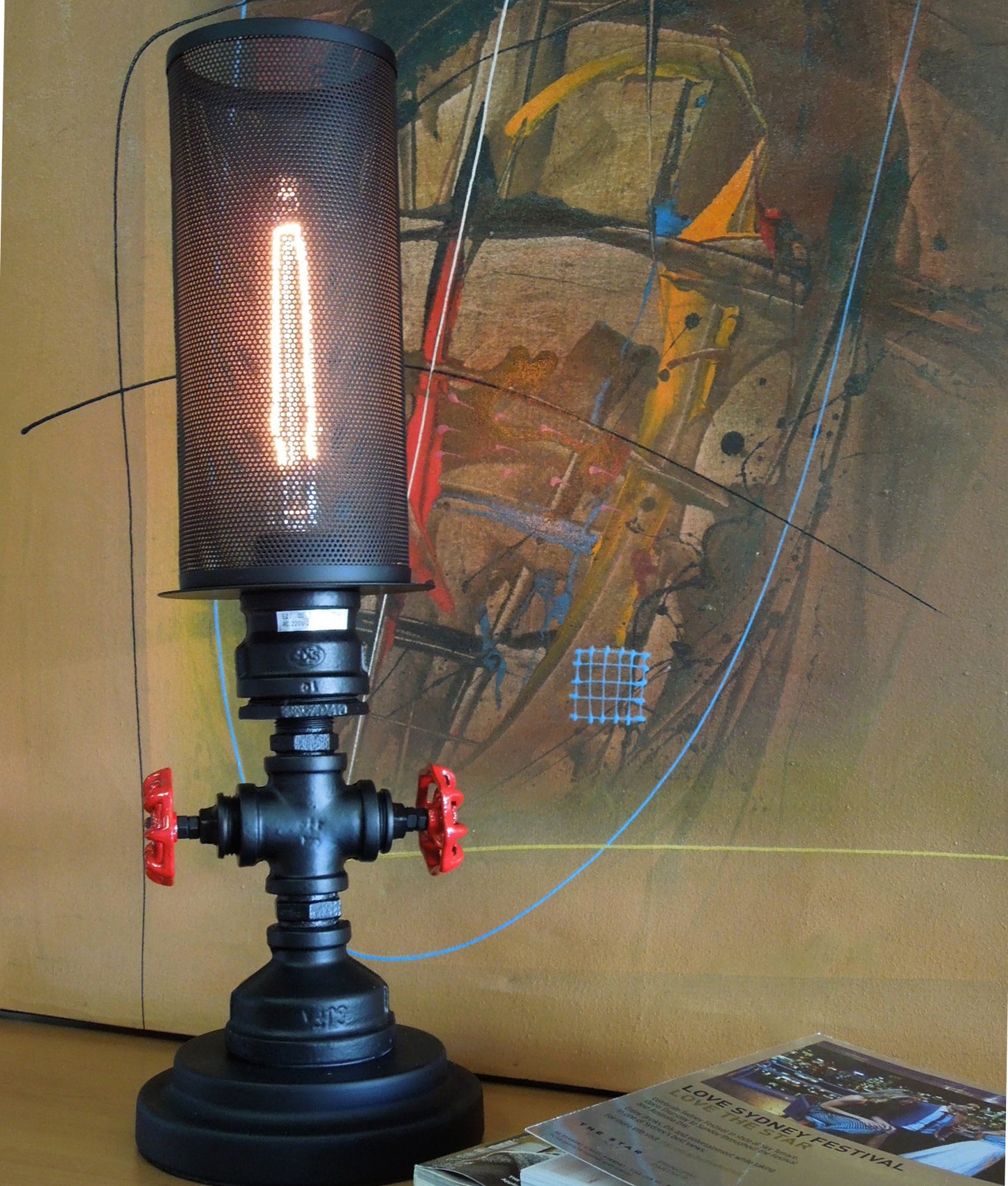 Veneto Black Iron Table Lamps