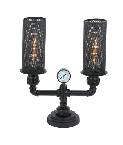 Veneto Black Iron Table Lamps