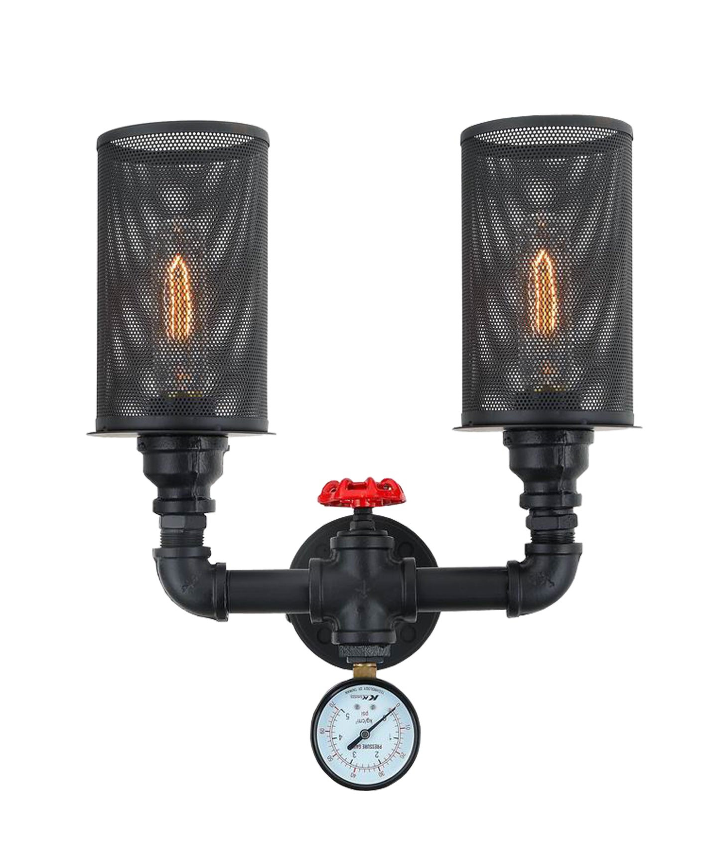 Veneto Black Iron Interior Surface Mounted Wall Lights