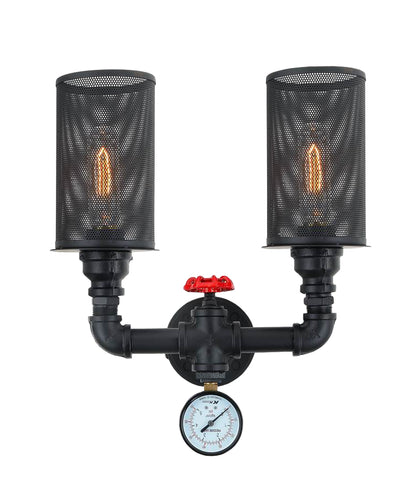 Veneto Black Iron Interior Surface Mounted Wall Lights