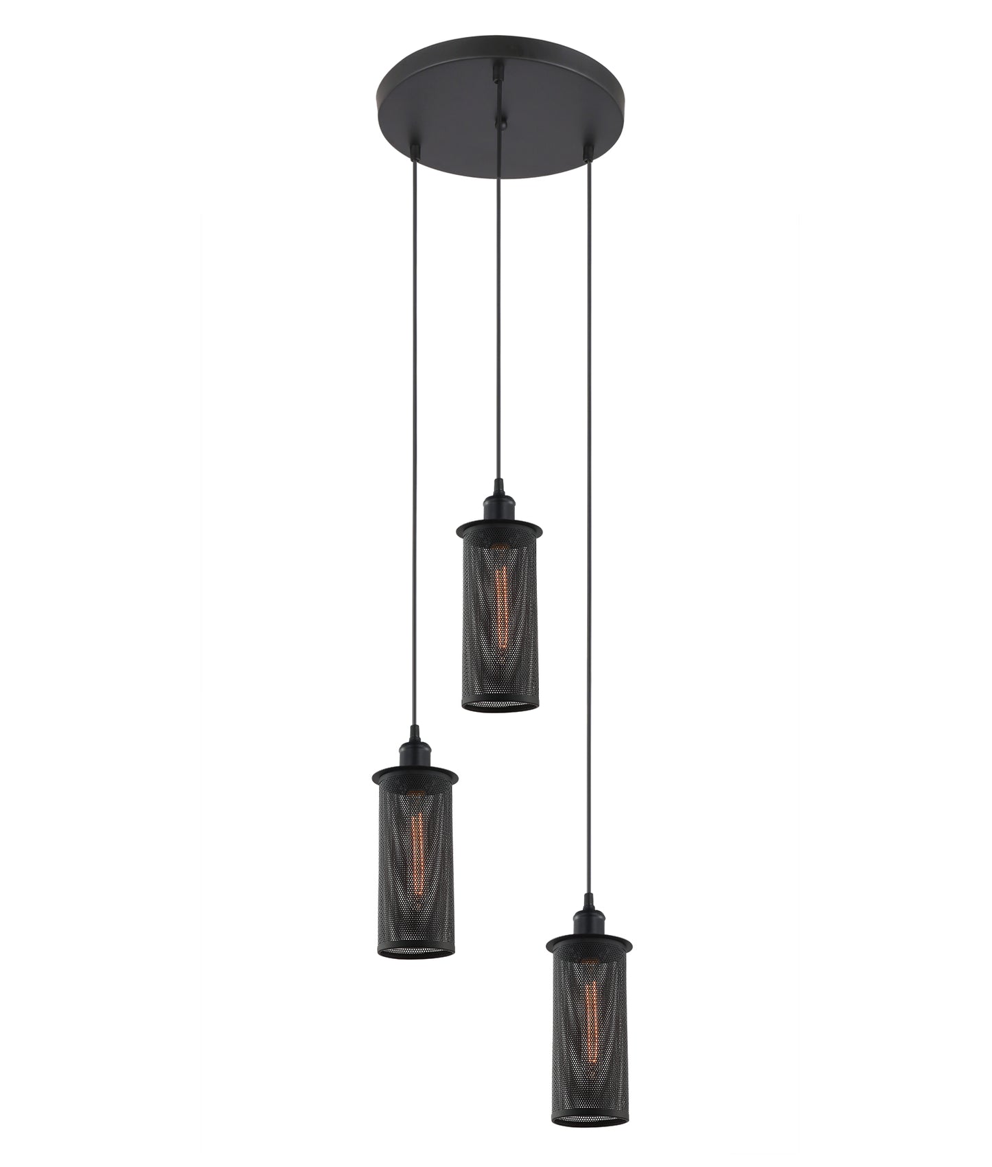 Veneto Black Mesh Pendant Lights