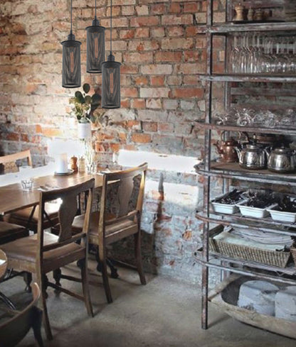 Veneto Black Mesh Pendant Lights