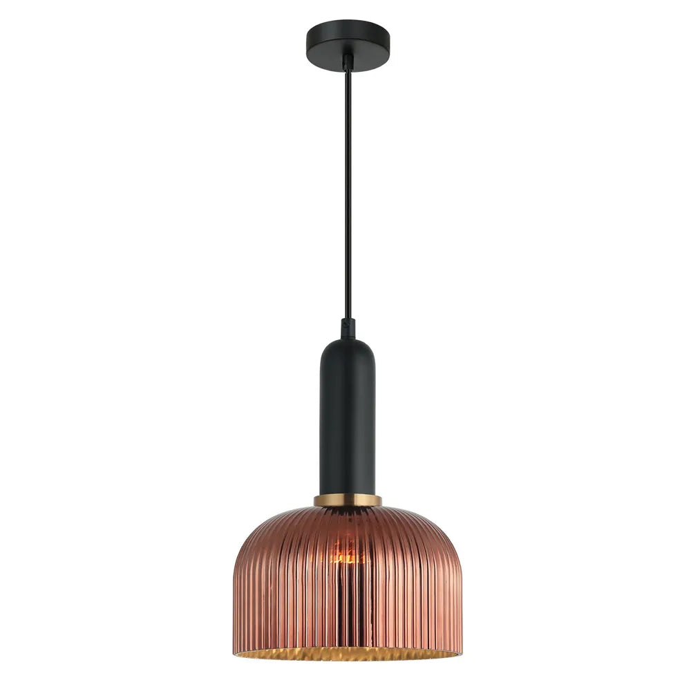 VINTAJ: Retro Dome Glass Pendant Light