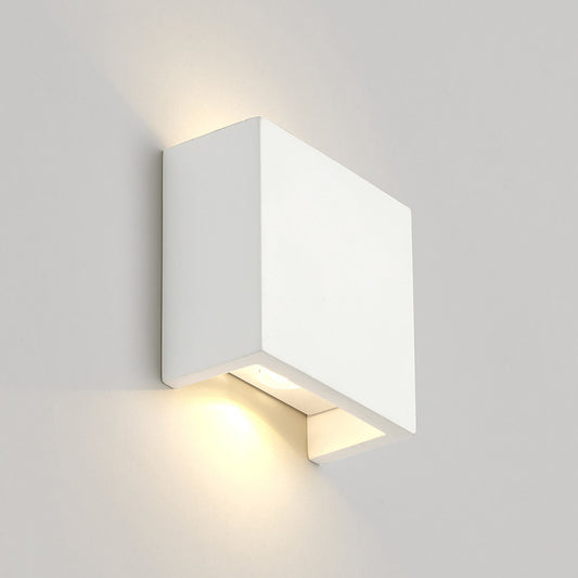 Quade Square Plaster Wall Light