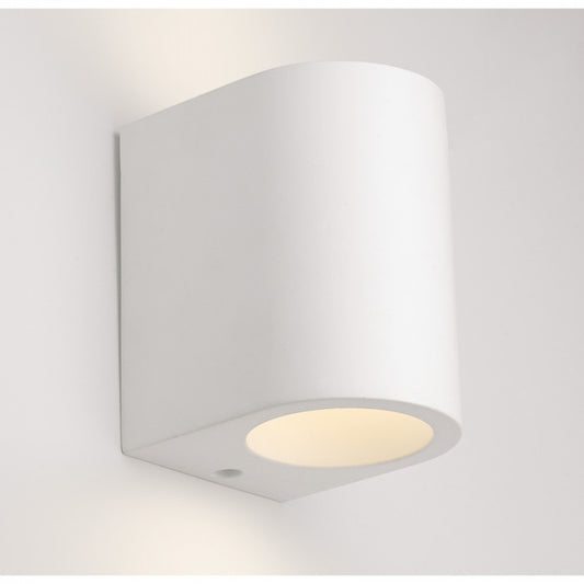 Half Cylindrical Plaster Wall Light