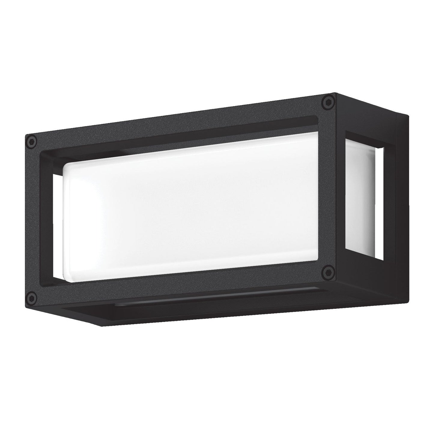 York 7 Rectangle Wall Light 7w Black