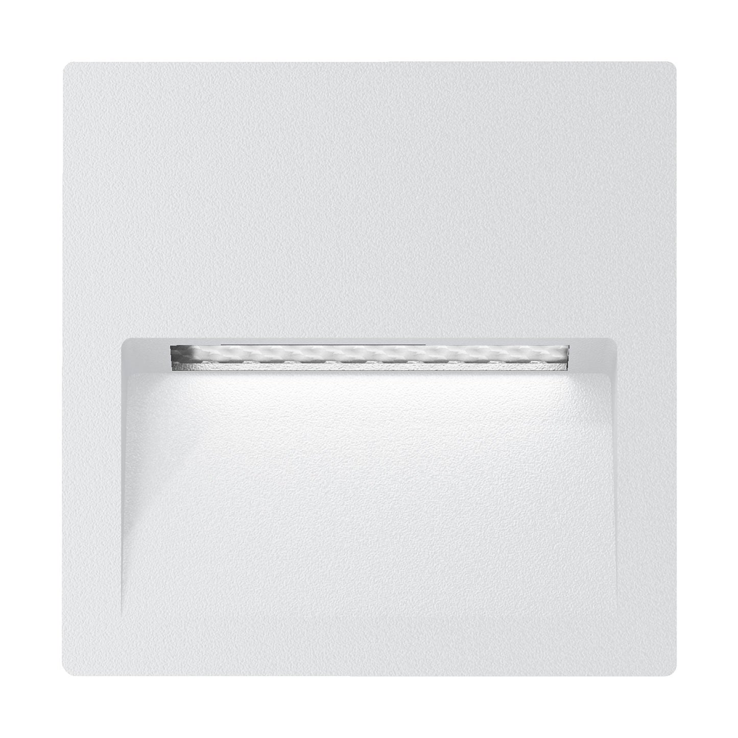 Zac-4 Square Recessed 4w White