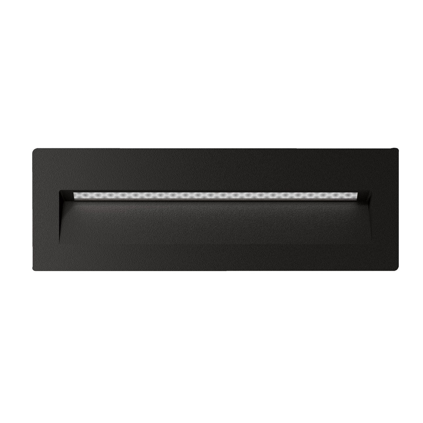 Zac-8 Recessedtangle Wall Light Recessed 8w 12v Black