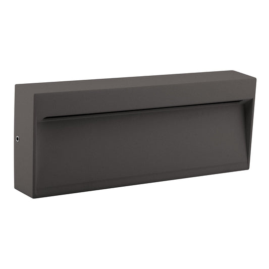 Zeke-8w Rectangle Wall Light Dark Grey