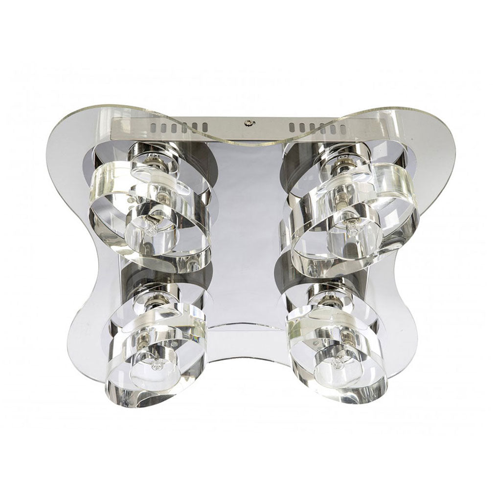 Zodiac 4 Light Flush Mount Light Small