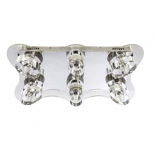 Zodiac 6 Light Flush Mount Light Small