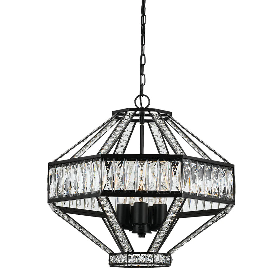 Zofio Oil Rubbed Bronze and Clear Crystal Light Pendant