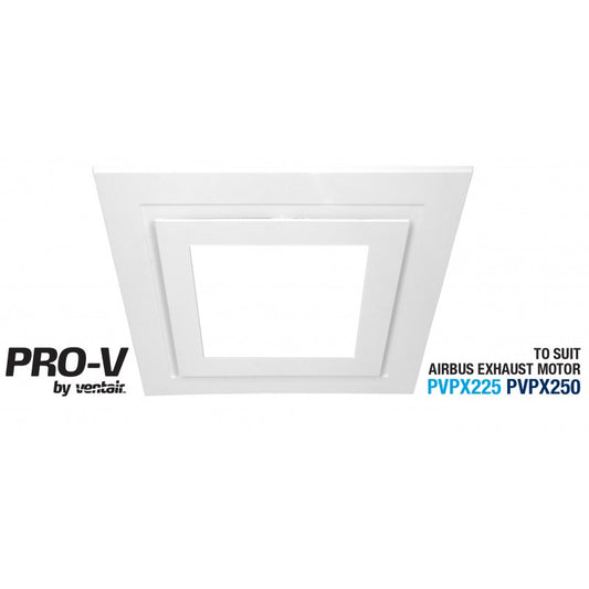 White Square Fascia with 14w LED Panel suits Airbus 225 & 250 Body