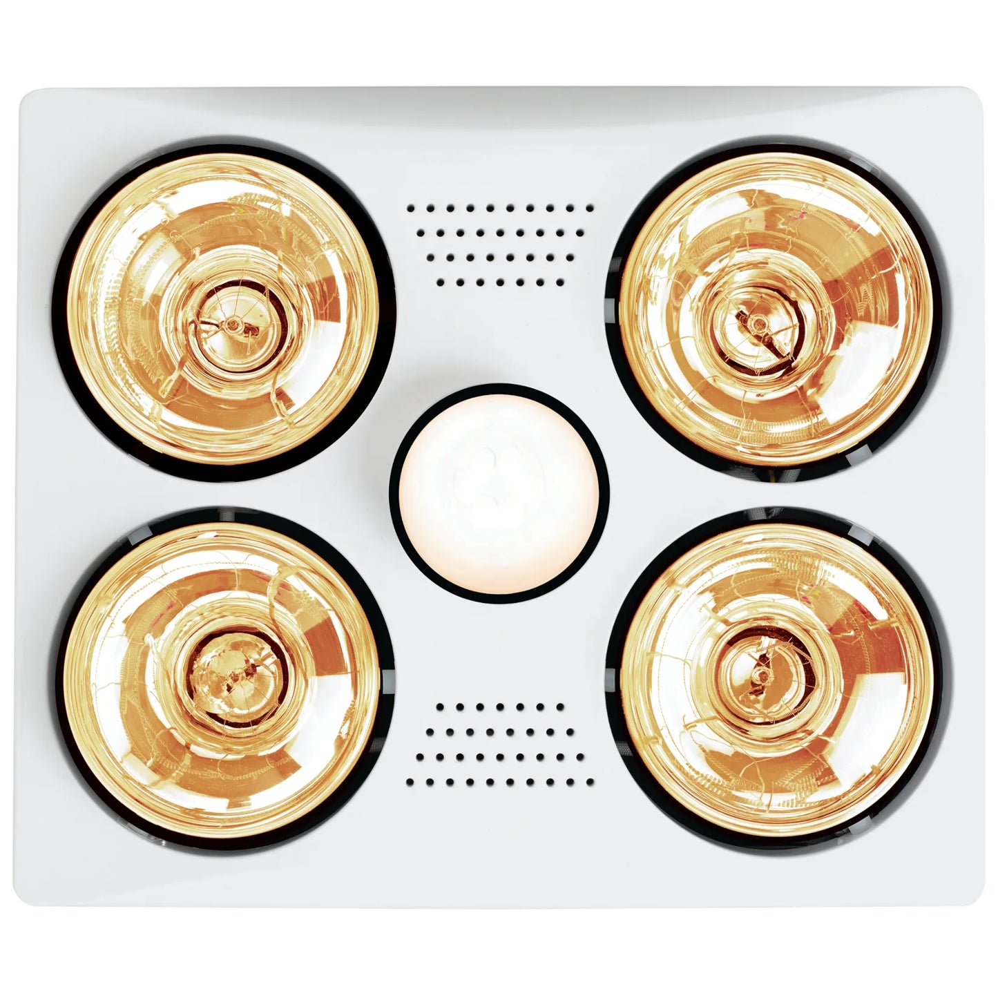 Bathroom heater 3-in-1 | Ducted - 4 lamps - LED Centre light
