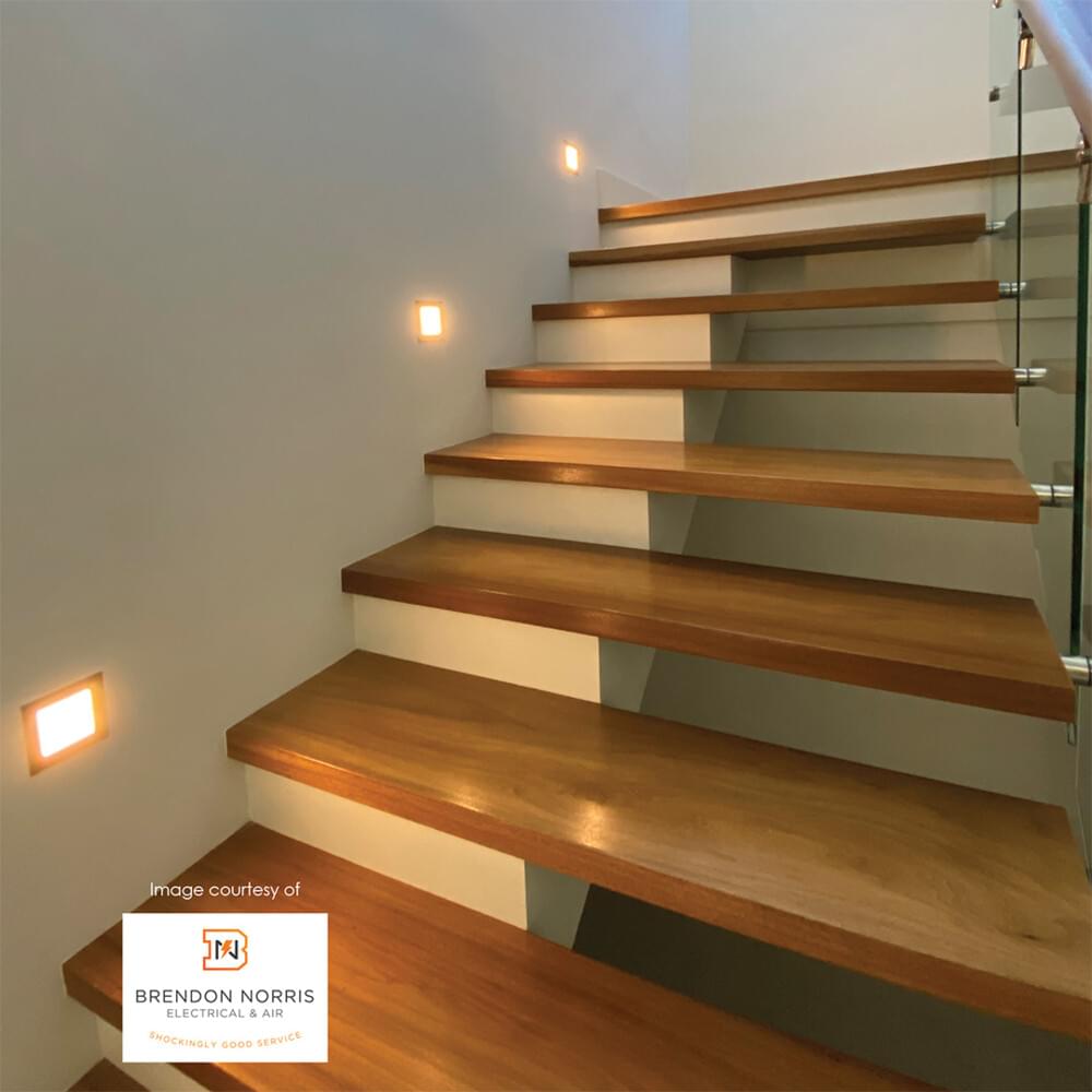 BROOM S9311 - 3W Recessed 3 watt LED square profile wall luminaire