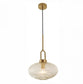 Cape Satin Brass Clear Pendant