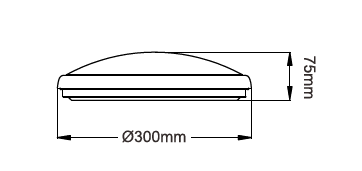 MAHSATI 20 LED Oyster Light TC