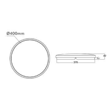 Dimmable LED Oyster Light Tc