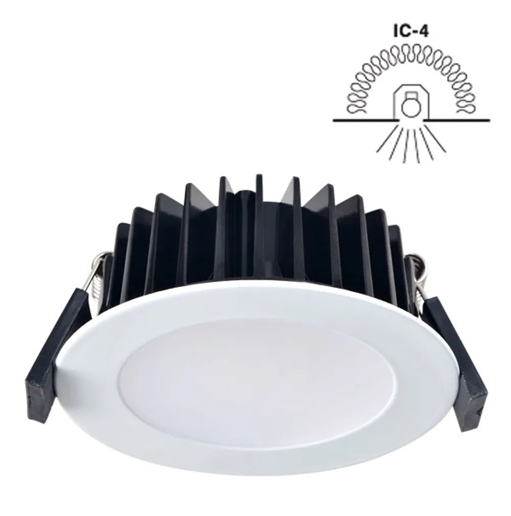 SAL LED D/L ECOGEM II 10W 3/4.2/5.7K DIM IC-4 IP44 WHITE F&P