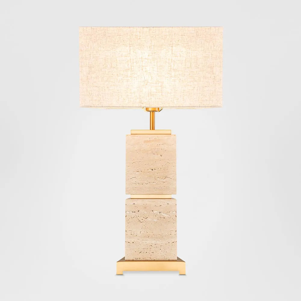 Ashley Travatine Table Lamp with shade