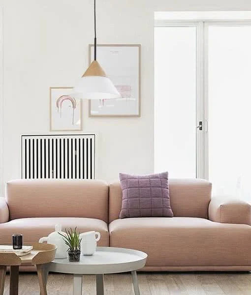 Finn Blonde Wood & Opal Cone Pendant Light