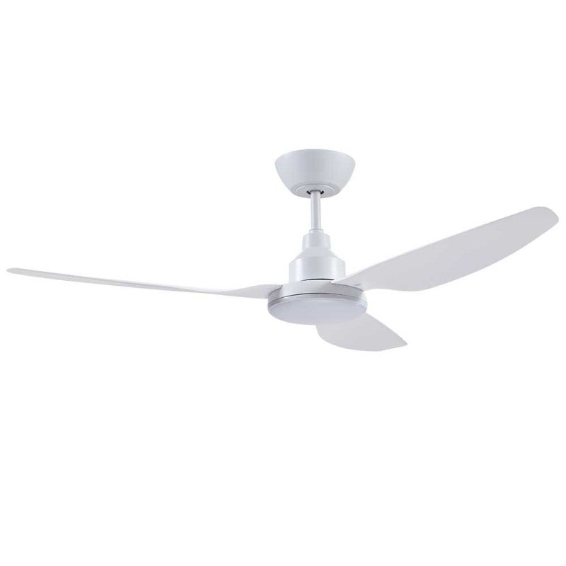 GLACIER DC - 52" DC Ceiling Fan with LED Light - White