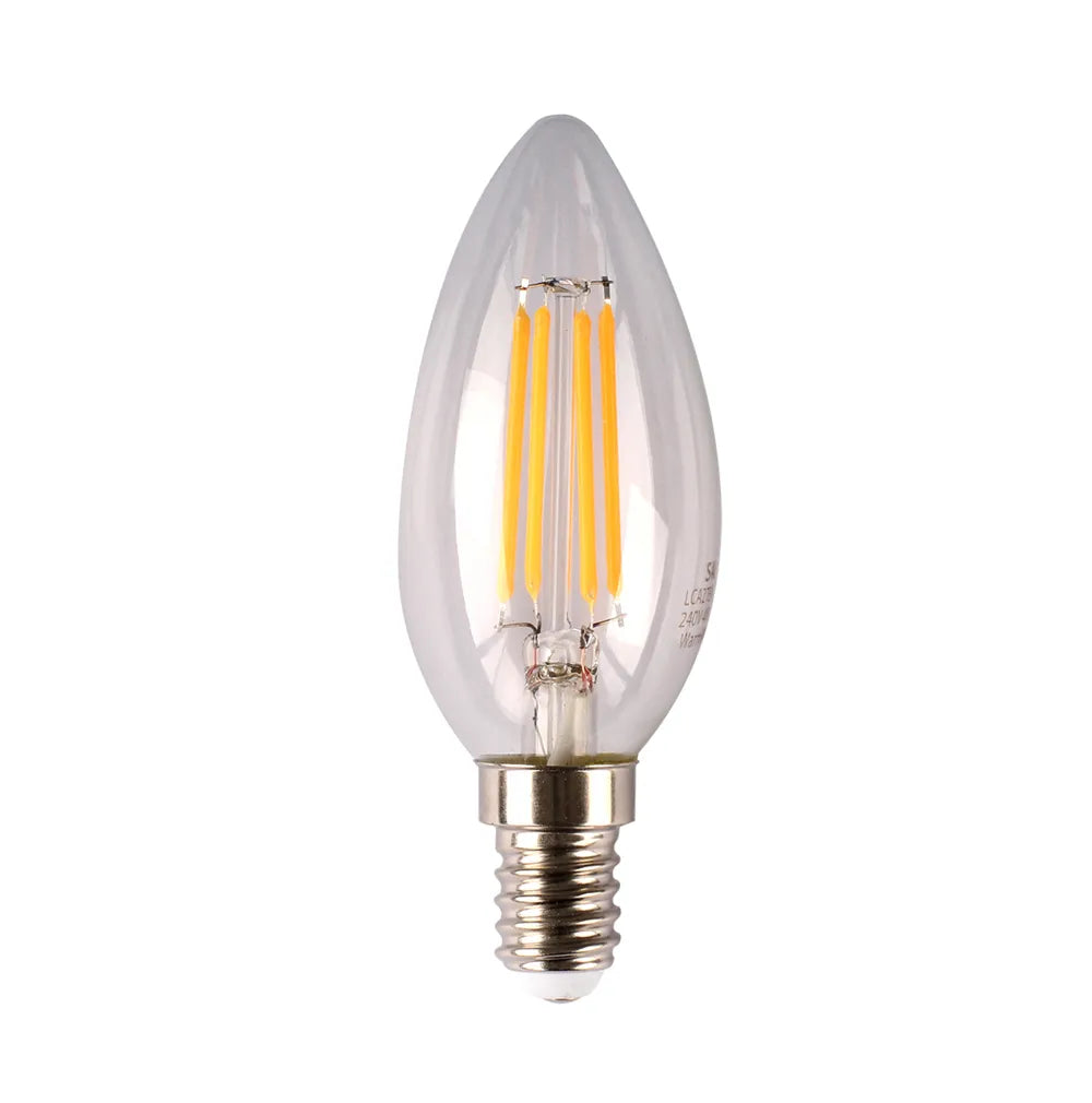 LED CANDLE 4W E14 WW CLEAR DIMMABLE