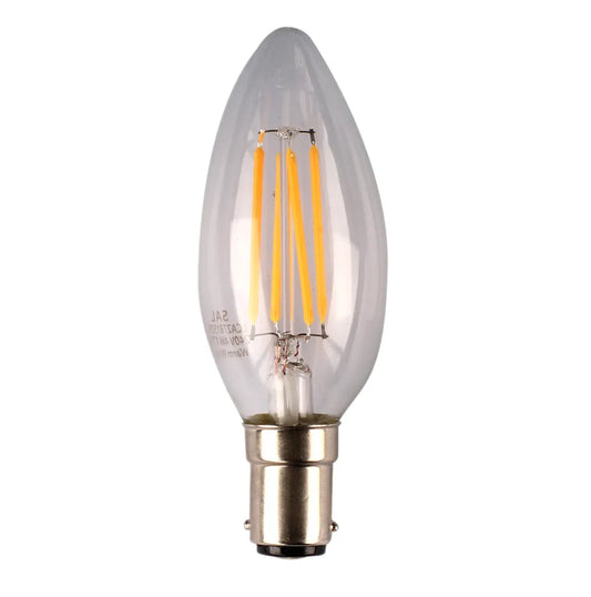 LED CANDLE 4W B15 WW CLEAR DIMMABLE