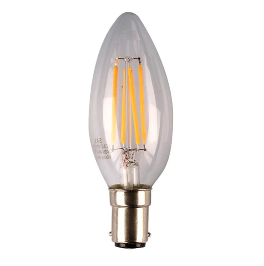 LED CANDLE 4W B15 WW CLEAR DIMMABLE