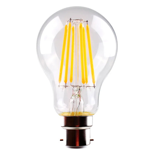 LED LAMP 8W BC WW CLEAR DIMMABLE