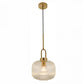 Main Satin Brass Clear Pendant