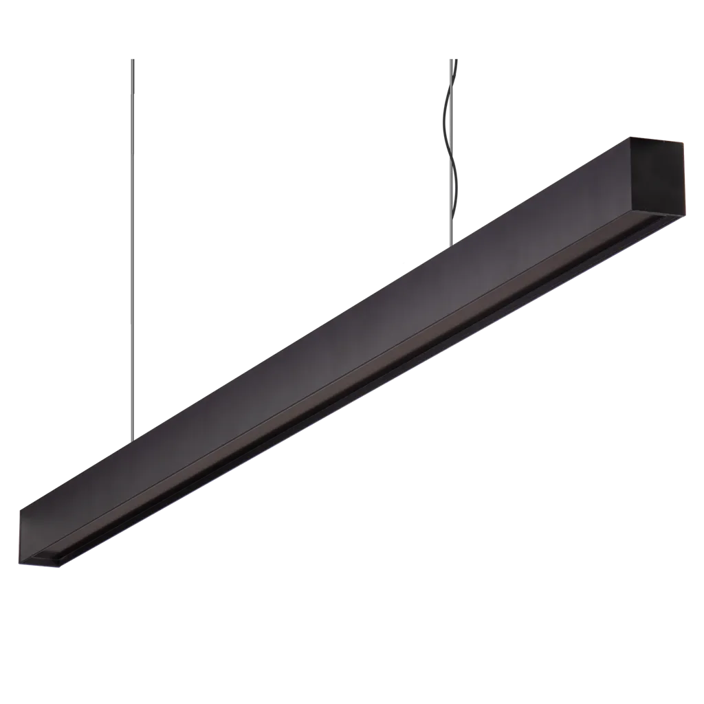 MAXI-40 2.4M Pendant Black Low Diffuser 4K