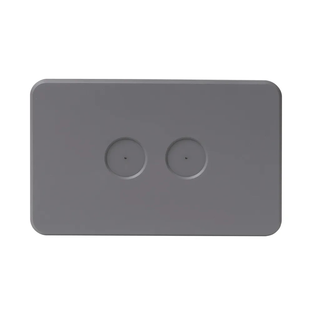 SAL AMBIENCE FACE PLATE 1 GANG SEMI - GLOSS GREY