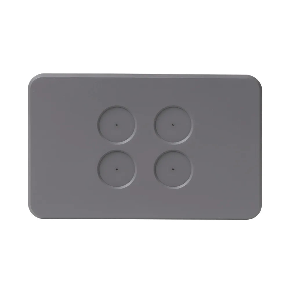 SAL AMBIENCE FACE PLATE 1 GANG SEMI - GLOSS GREY