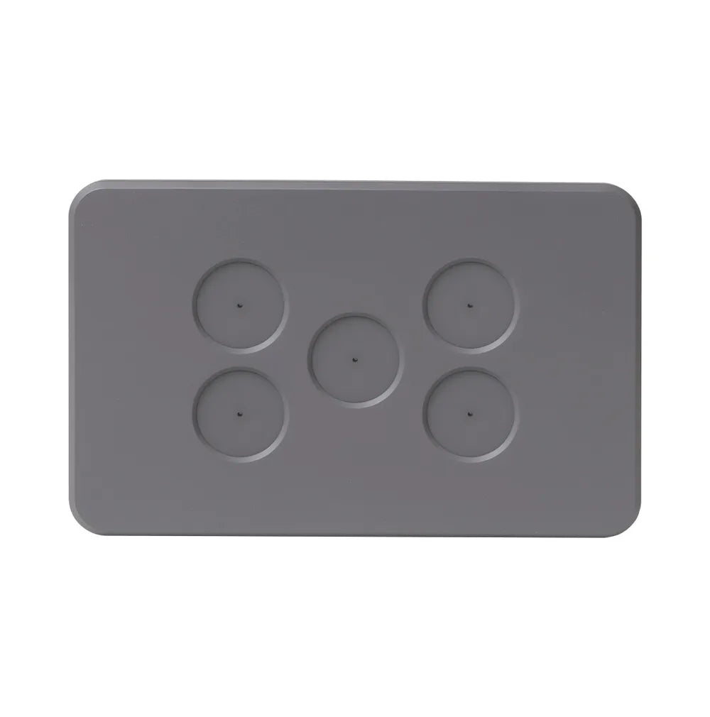 SAL AMBIENCE FACE PLATE 1 GANG SEMI - GLOSS GREY
