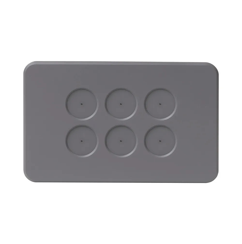 SAL AMBIENCE FACE PLATE 1 GANG SEMI - GLOSS GREY