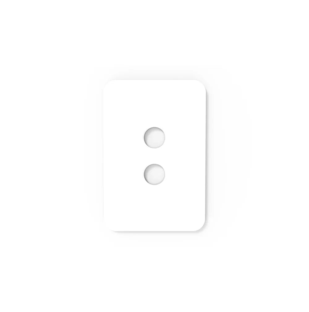 SAL AMBIENCE LARGE FACE PLATE GANG - GLOSS WHITE